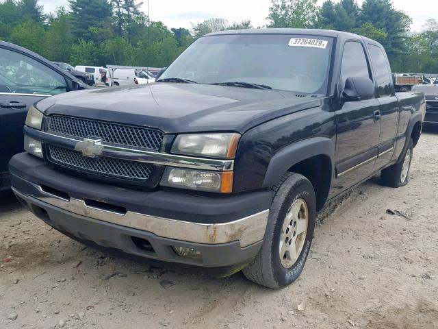 2GCEK19B351131557 - 2005 CHEVROLET SILVERADO BLACK photo 2