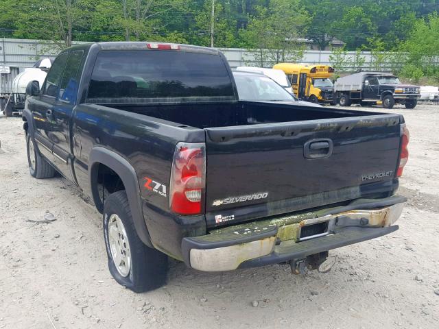 2GCEK19B351131557 - 2005 CHEVROLET SILVERADO BLACK photo 3