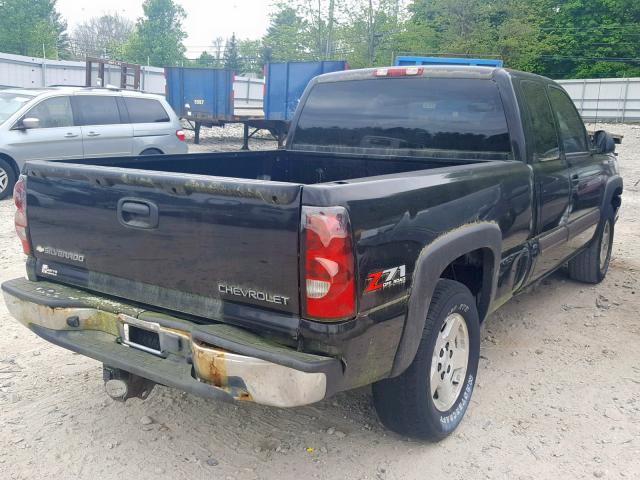 2GCEK19B351131557 - 2005 CHEVROLET SILVERADO BLACK photo 4