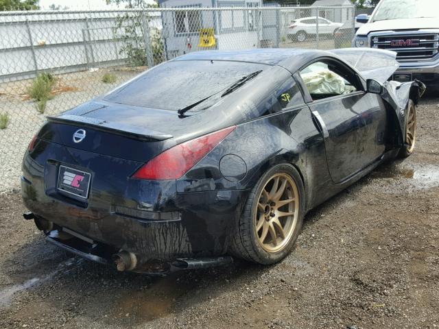 JN1AZ34D44T162570 - 2004 NISSAN 350Z COUPE BLACK photo 4