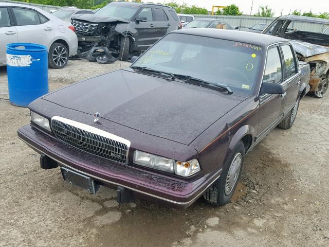 1G4AG55N9P6407464 - 1993 BUICK CENTURY SP MAROON photo 2