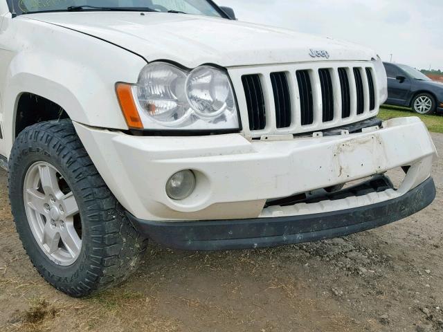 1J4HR48N15C622154 - 2005 JEEP GRAND CHER WHITE photo 10