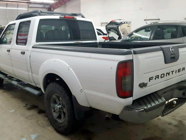 1N6ED29X83C446046 - 2003 NISSAN FRONTIER C WHITE photo 3