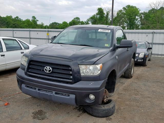 5TFKT52187X002101 - 2007 TOYOTA TUNDRA BLACK photo 2