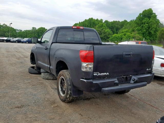 5TFKT52187X002101 - 2007 TOYOTA TUNDRA BLACK photo 3