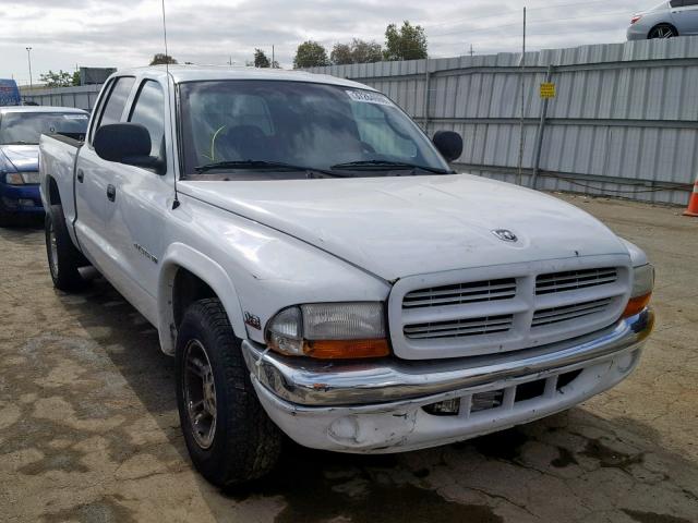 1B7GL2AN4YS629062 - 2000 DODGE DAKOTA QUA WHITE photo 1