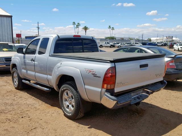 5TETU62N56Z199178 - 2006 TOYOTA TACOMA PRE SILVER photo 3