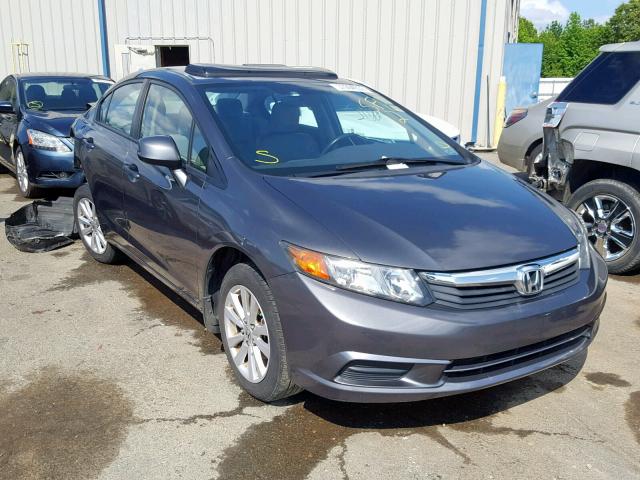 19XFB2F95CE039216 - 2012 HONDA CIVIC EXL GRAY photo 1