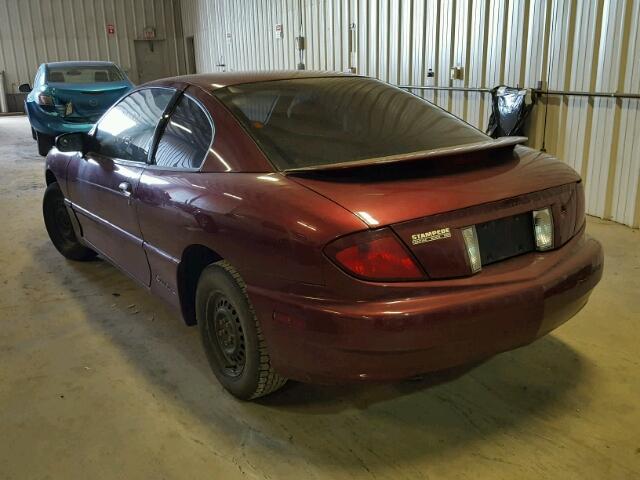 3G2JB12F03S146308 - 2003 PONTIAC SUNFIRE BURGUNDY photo 3