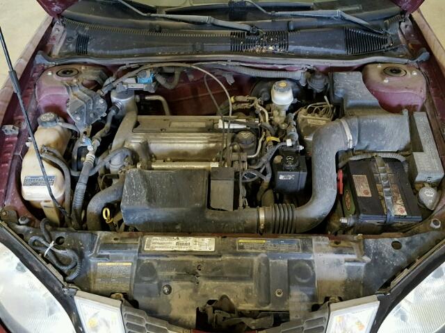 3G2JB12F03S146308 - 2003 PONTIAC SUNFIRE BURGUNDY photo 7