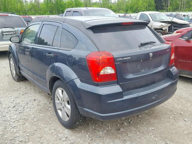 1B3HB48B57D218062 - 2007 DODGE CALIBER SX BLUE photo 3