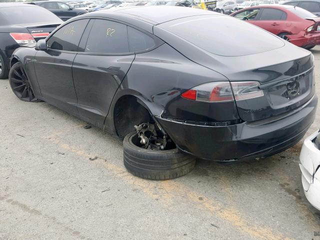 5YJSA1E43FL109327 - 2015 TESLA MODEL S أسود صورة 3