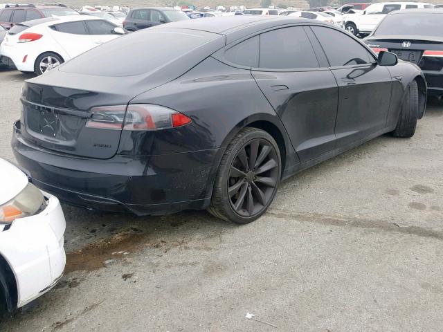 5YJSA1E43FL109327 - 2015 TESLA MODEL S أسود صورة 4