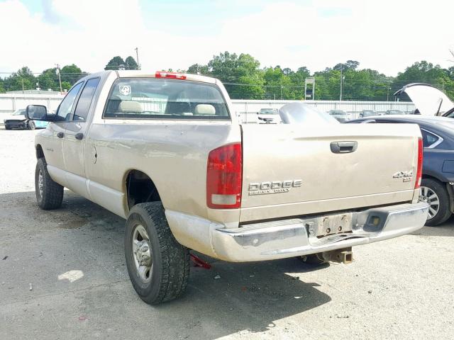 1D7KU28DX4J240825 - 2004 DODGE RAM 2500 S თაფლისფერი ფოტო 3