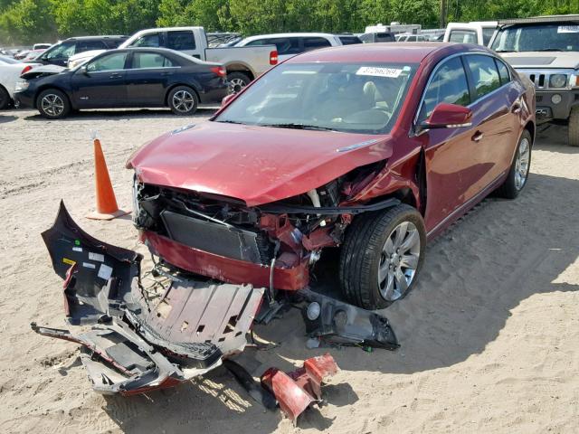 1G4GC5EDXBF266037 - 2011 BUICK LACROSSE C RED photo 2