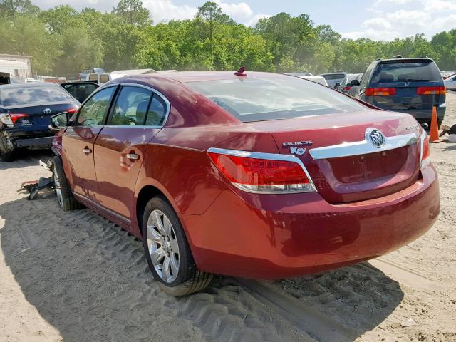 1G4GC5EDXBF266037 - 2011 BUICK LACROSSE C RED photo 3