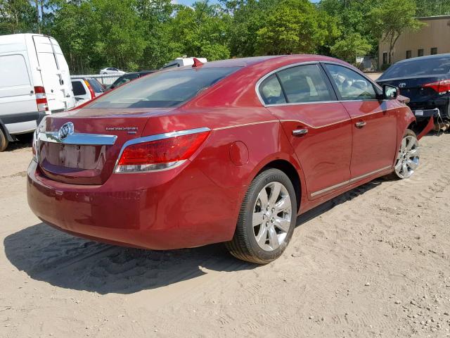 1G4GC5EDXBF266037 - 2011 BUICK LACROSSE C RED photo 4