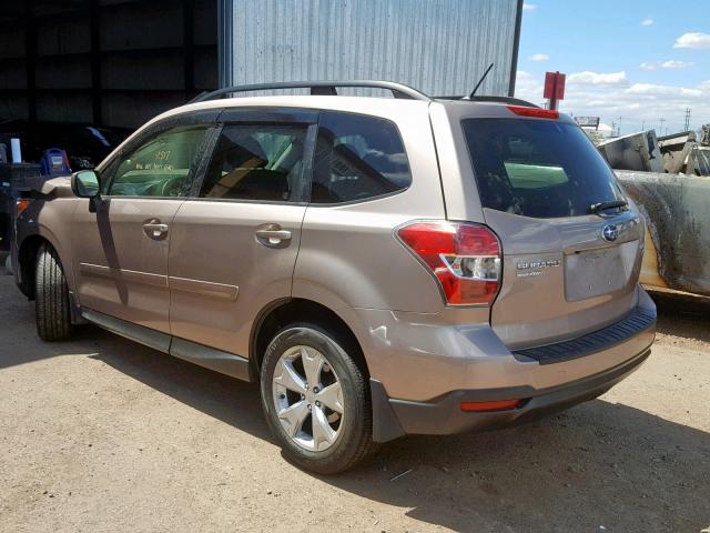 JF2SJADC1FH505685 - 2015 SUBARU FORESTER 2 TAN photo 3