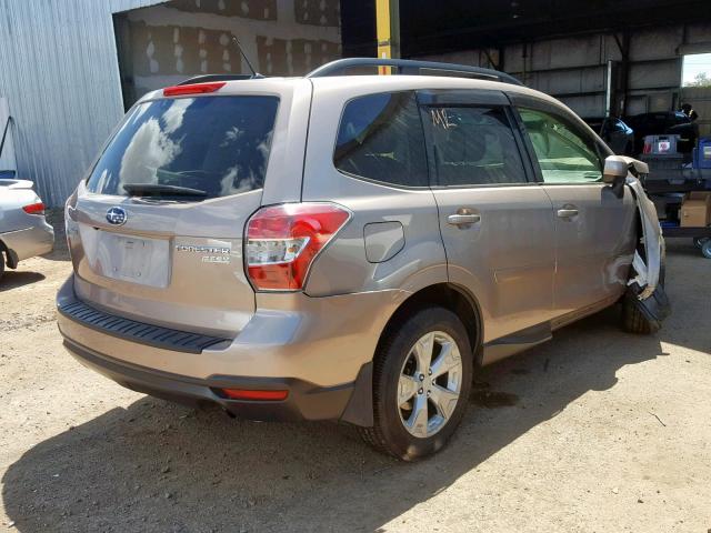 JF2SJADC1FH505685 - 2015 SUBARU FORESTER 2 TAN photo 4