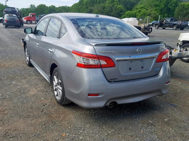 3N1AB7AP1EY221772 - 2014 NISSAN SENTRA S SILVER photo 3