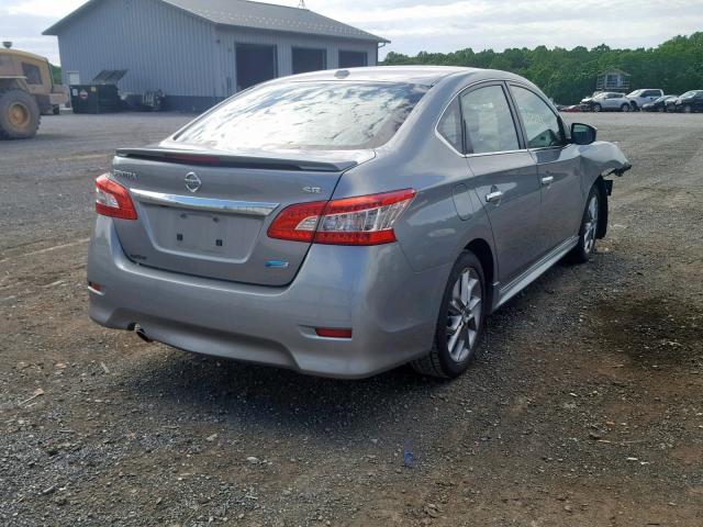 3N1AB7AP1EY221772 - 2014 NISSAN SENTRA S SILVER photo 4