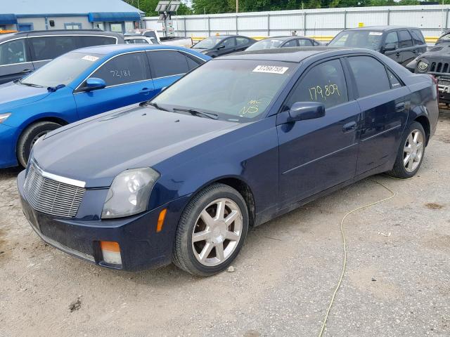 1G6DM577240175803 - 2004 CADILLAC CTS BLUE photo 2