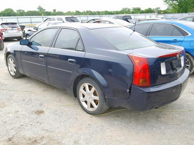 1G6DM577240175803 - 2004 CADILLAC CTS BLUE photo 3