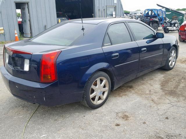 1G6DM577240175803 - 2004 CADILLAC CTS BLUE photo 4