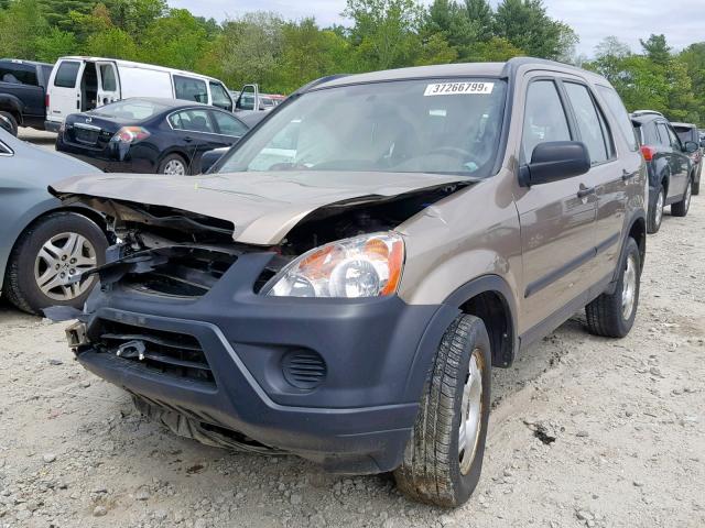 SHSRD785X6U432330 - 2006 HONDA CR-V LX GOLD photo 2