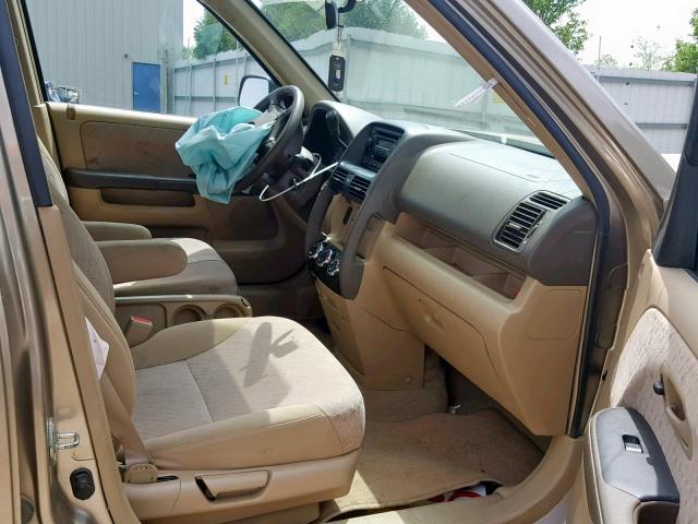 SHSRD785X6U432330 - 2006 HONDA CR-V LX GOLD photo 5