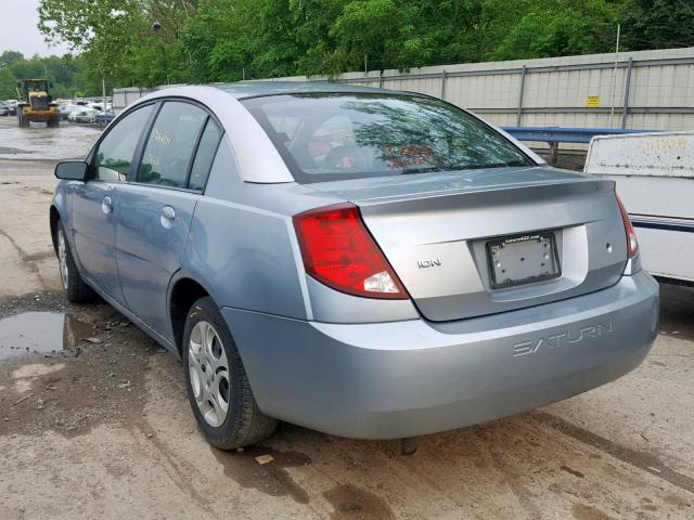 1G8AJ52F93Z104710 - 2003 SATURN ION LEVEL BLUE photo 3