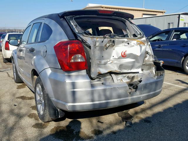 1B3HB48B17D157714 - 2007 DODGE CALIBER SX SILVER photo 3