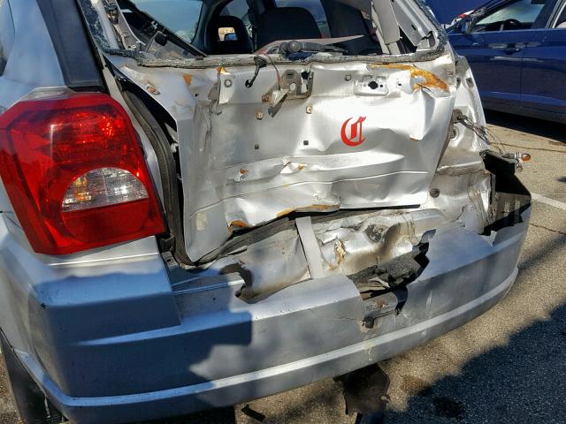 1B3HB48B17D157714 - 2007 DODGE CALIBER SX SILVER photo 9