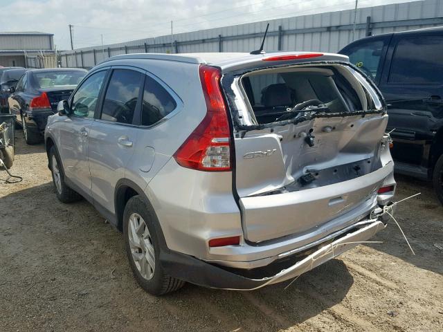 2HKRM3H74GH500044 - 2016 HONDA CR-V EXL SILVER photo 3