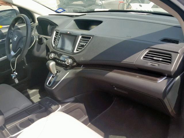 2HKRM3H74GH500044 - 2016 HONDA CR-V EXL SILVER photo 9