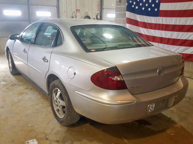 2G4WC532751199082 - 2005 BUICK LACROSSE C SILVER photo 3