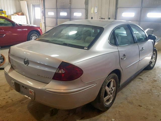 2G4WC532751199082 - 2005 BUICK LACROSSE C SILVER photo 4