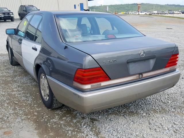 WDBGA32E7RA174188 - 1994 MERCEDES-BENZ S 320 GRAY photo 3