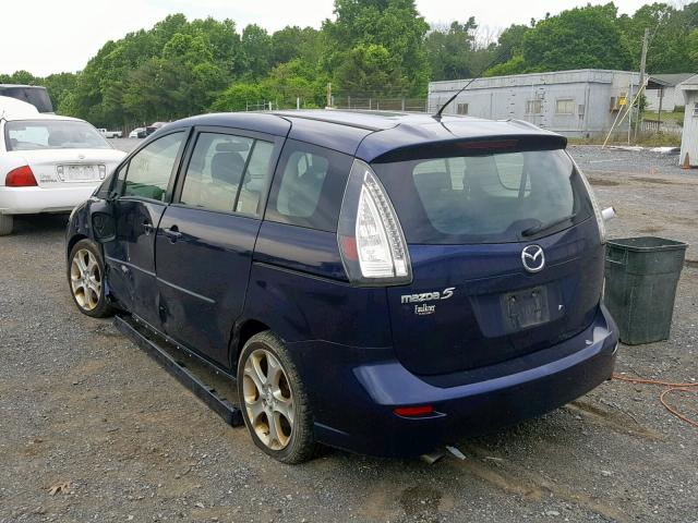 JM1CR29L490332239 - 2009 MAZDA 5 BLUE photo 3