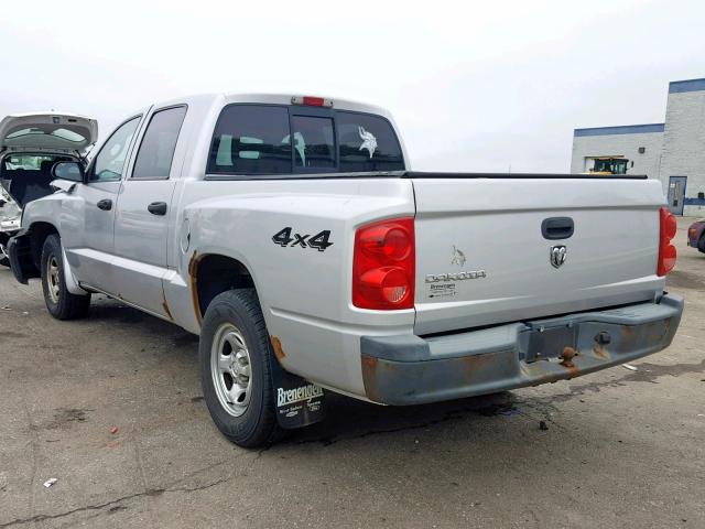 1D7HW28K76S635528 - 2006 DODGE DAKOTA QUA SILVER photo 3