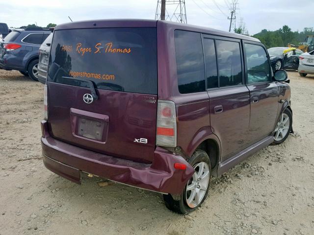 JTLKT324854026545 - 2005 TOYOTA SCION XB 勃艮第红 照片 4