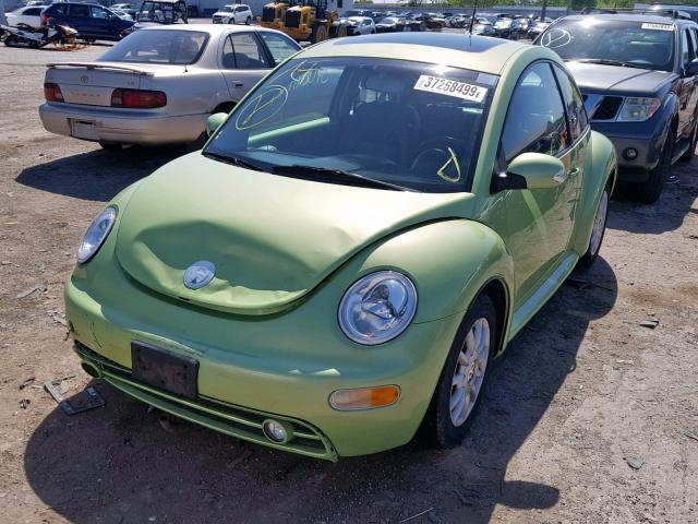 3VWCK31C55M412871 - 2005 VOLKSWAGEN NEW BEETLE Yaşıl foto 2