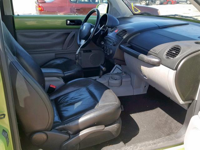 3VWCK31C55M412871 - 2005 VOLKSWAGEN NEW BEETLE Yaşıl foto 5