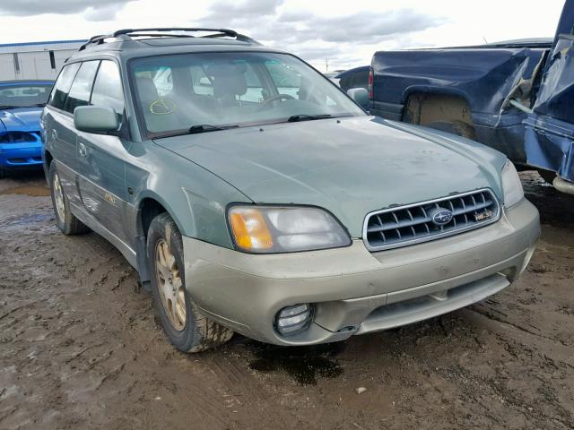 4S3BH806037644873 - 2003 SUBARU LEGACY OUT GREEN photo 1