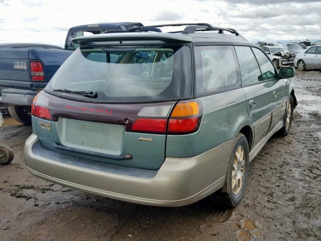 4S3BH806037644873 - 2003 SUBARU LEGACY OUT GREEN photo 4