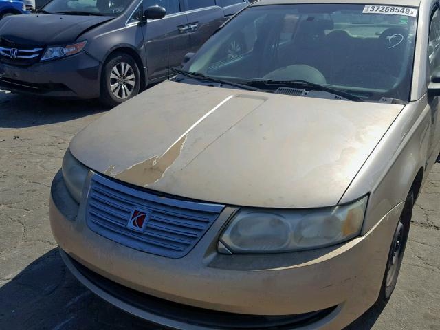 1G8AJ55F76Z111901 - 2006 SATURN ION LEVEL GOLD photo 9