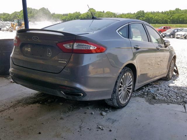 3FA6P0K97ER270924 - 2014 FORD FUSION TIT GRAY photo 4