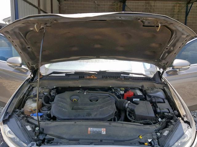 3FA6P0K97ER270924 - 2014 FORD FUSION TIT GRAY photo 7