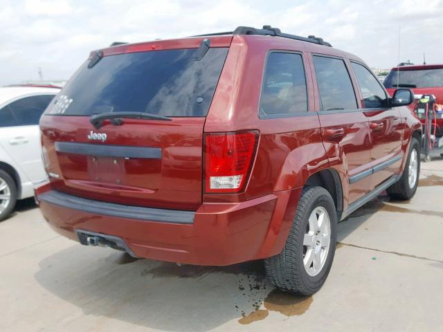 1J8GS48K89C507707 - 2009 JEEP GRAND CHER BURGUNDY photo 4