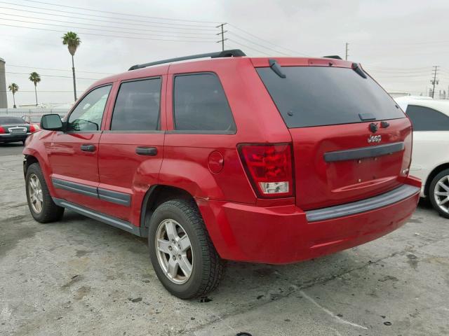 1J4GS48K35C585355 - 2005 JEEP GRAND CHER RED photo 3